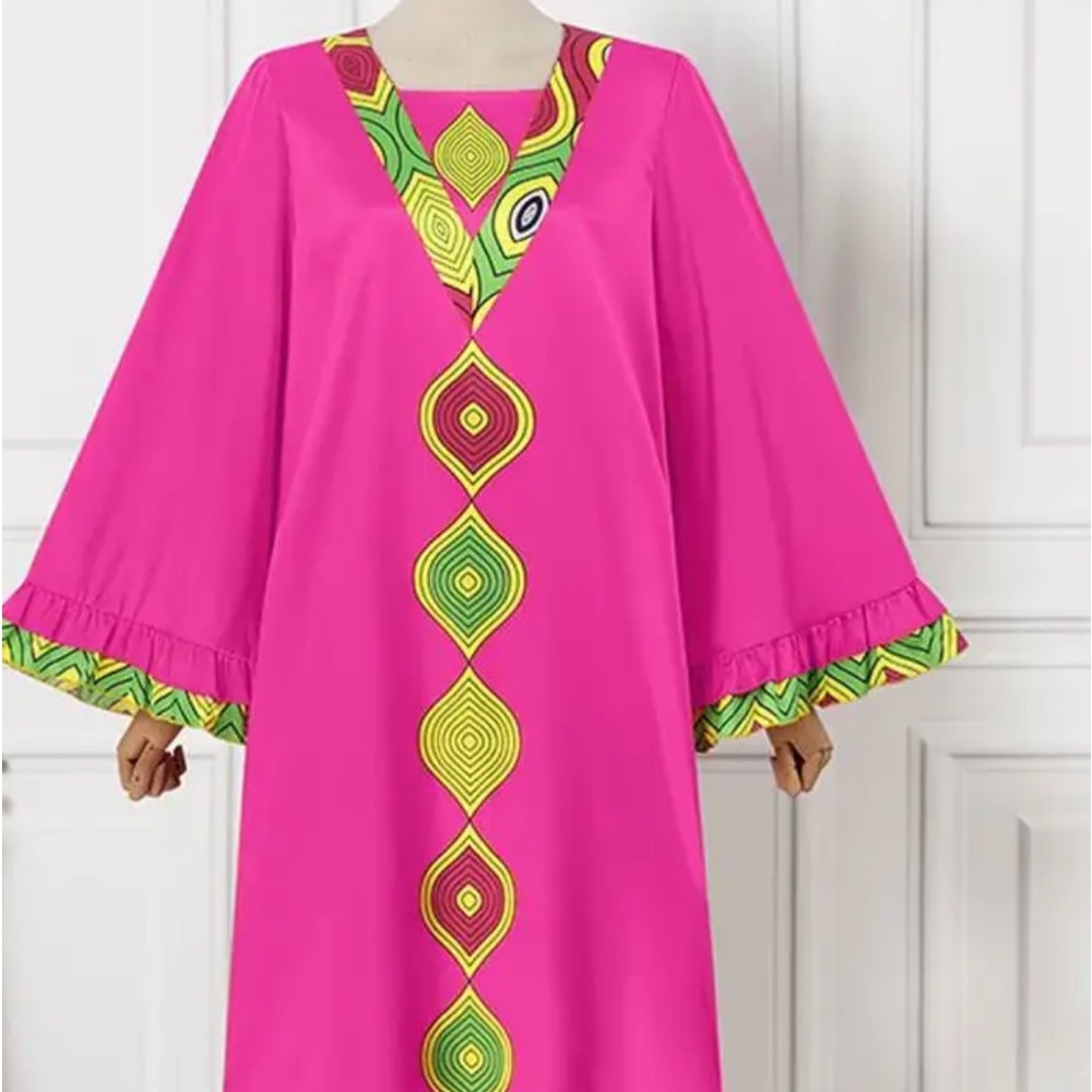 African Dashiki Maxi Dress
